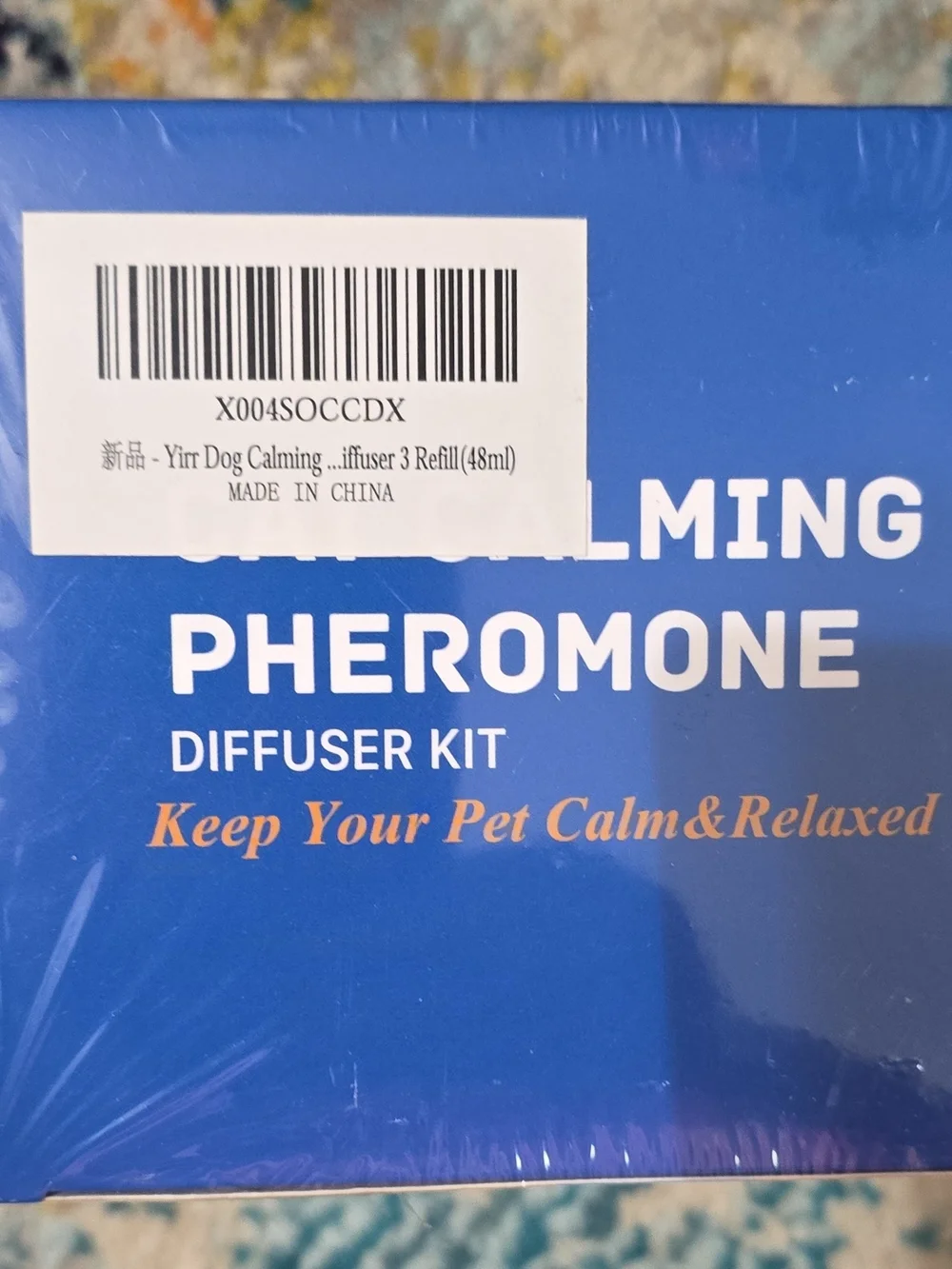 Cat Calming Pheromone Diffuser Kit - Blue/Orange